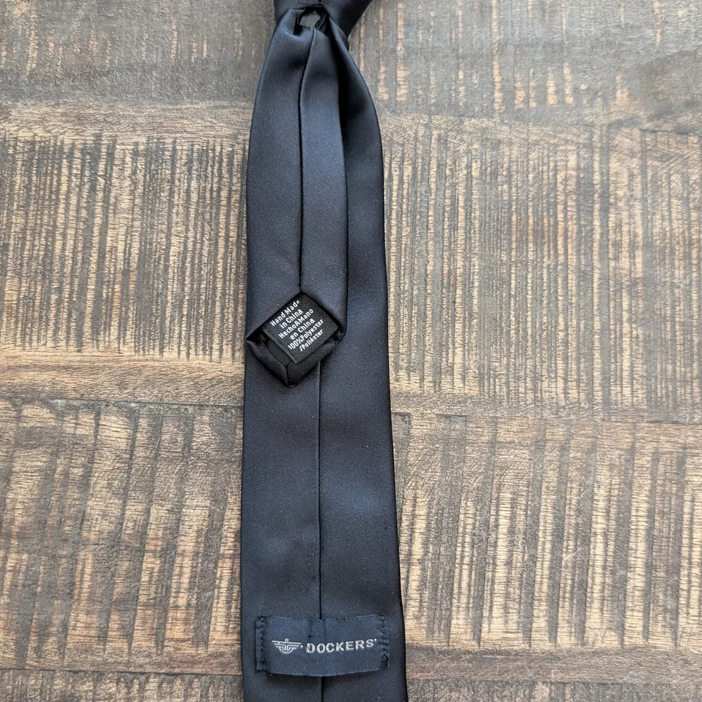 Dockers Classic Black Tie With Zipper